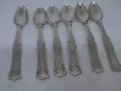 Antik ezüst török teás kanalak