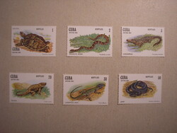 Kuba - Fauna, hüllők 1982