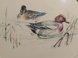 Vintage fa kacsás tálca 1970. ALKUDHATÓ