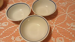 3 db Zsolnay kocsonyás,  gulyásos tál