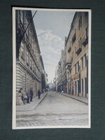 Képeslap,Románia,Temesvár,Timisoara,Belváros,Mercy utca látkép,részlet,1918-