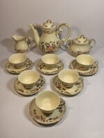 Zsolnay Exclusive ritka mintás kávés/mokkás készlet, jelzett, újszerű,hibátlan