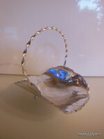 KOSÁR -  EZÜSTÖZÖTT - 16 x 13 x 12 cm - ANGOL - HIBÁTLAN
