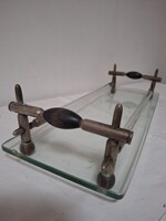 Üveg tálca, kínáló