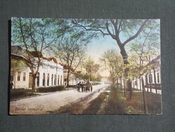 Képeslap,Szerbia,Zombor,Sombor,Rákóczi út látkép,részlet,K. J. Bp. kiadás,1915-