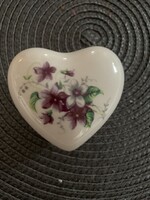 Aquincum porcelán szív alakú porcelán ékszertartó