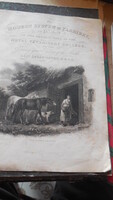 Angol nyomat  ,  Lovat etető - The  Horse Feeder  - London  1838 - 22 x 29 cm