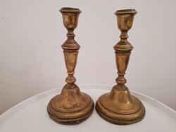 Antik Szecessziós Réz Gyertyatartó Párban