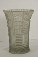 Vastag falú üveg váza A385