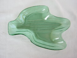 Zöld üveg kaktusz alakú tál