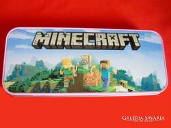 MINECRAFT FÉM DOBOZ, TOLLTARTÓ