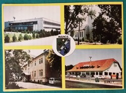 Inárcs község, Katolikus templom, iskola, szociális otthon, Vénusz panzió, futott képeslap