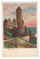 Hornberg  - hosszú címzéses antik litho képeslap