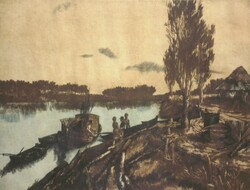 (N) Görög Rezső (1930-2014) : Este a Tiszán