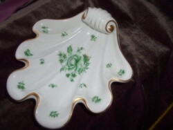 Aponyi mintával Herendi porcelán kagyló tál