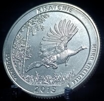 Amerikai Egyesült Államok ¼ Dollár, 2015 Kisatchie Nemzeti Erdő Verdejel "S" - San Francisco B03E2