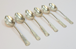 Vintage - nagyon szép, régi ezüstözött/alpakka kávéskanalak