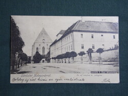 Képeslap,Románia,Cluj-Napoca,Kolozsvár,Ev. ref templom Collegium,Kováts P. fiai kiad,Kolozsvár,1898-
