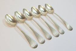 Vintage - nagyon szép, régi ezüstözött/alpakka teáskanalak