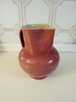 Zsolnay Pécs rózsaszín mázas vizes kancsó – jelzett, eredeti