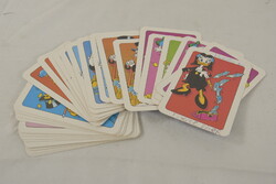 Régi, retro Donald kacsa Fekete Péter és memória kártya szett A405