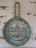 Sárgaréz patinás régi hőmérő