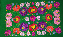 Régi, kézzel hímzett párnahuzat, matyó