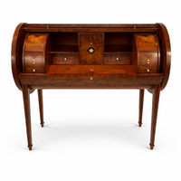 Carpanelli – Arts & Crafts / korai Art Deco hengeríróasztal, cilinderes szekreter („Scrittoio–Scrign