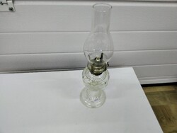 Petróleum lámpa, üveg, repülő madár figurával díszítve, hibátlan állapotban eladó