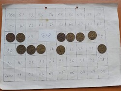 MAGYAR NÉPKÖZTÁRSASÁG 2 FORINT1970 - 1989, 11 DB    B38