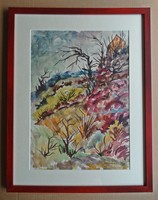 Farkasházy Miklós : Virágos domboldal