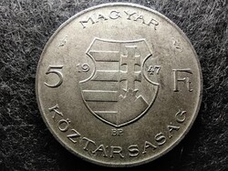 Kossuth Lajos .500 ezüst 5 Forint 1947 BP