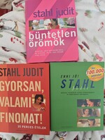 Stahl Judit 3 db vadonat új könyv egyben eladó