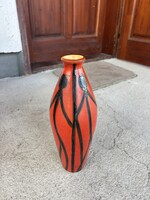 Gyönyörű retro 31.5 cm magas Tófej váza mid-century modern  lakásdekoráció hagyaték