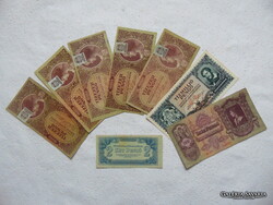 8 darab szép ropogós pengő bankjegy LOT ! 02