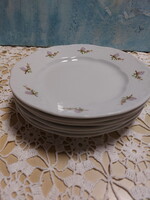 Zsolnay lila barackvirágos süteményes porcelán tányérok