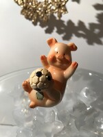 SZOBOR - MALAC - MŰGYANTA - 6 x 4,5 x 4 cm - NÉMET - GYŰJTEMÉNYBŐL - HIBÁTLAN