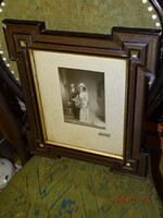 ANTIK FLAMAND SAROK PROFILÁLT MUTATÓS KÉP TÜKÖR  KERET + AJÁNDÉK FOTÓ