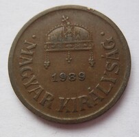 Magyar Királyság 2 fillér 1939 (J42)