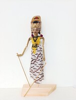 Antik báb Indonézia indonéz Jáva tipikus Jakarta batik jelmezes marionett Bali játék 941 6158