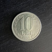 Romania - 10 lei - 1990 coin