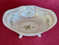 Hollóházi Erika áttört barokk tál