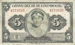 5 frank francs 1944 Luxemburg 2.