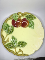 Körmöcbányai barackos majolika falitányér 27cm Hibátlan!