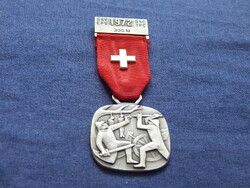 S.S.V.-S.S.C-E.F.S.-T.F.C. 1972-svájci lövész kitüntetés szalaggal (Huguenin)