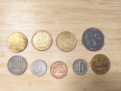 Olasz, horvát, kínai,angol érmék