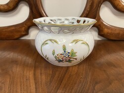 HERENDI VIKTÓRIA MINTÁS PORCELÁN ÁTTÖRT KASPÓ