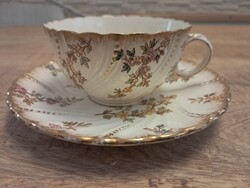 Antik francia Sarreguemines fajansz teáscsésze (5)