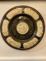 HATALMAS SCHÜTZ CILLI MAJOLIKA FALI TÁNYÉR, FALI TÁL - 50 cm