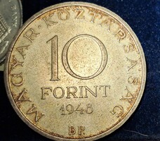 Pénzérme Magyar Széchenyi 10 forint 1948